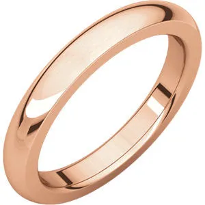 14K Rose 2mm Heavy Comfort Fit Band