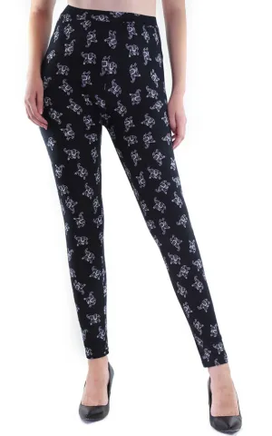 AL180235J Elephant Printed Buttery Soft Leggings