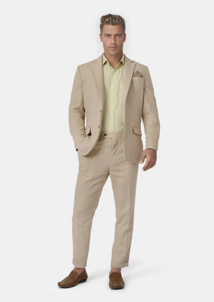 Astor Simply Taupe Linen Blend Suit