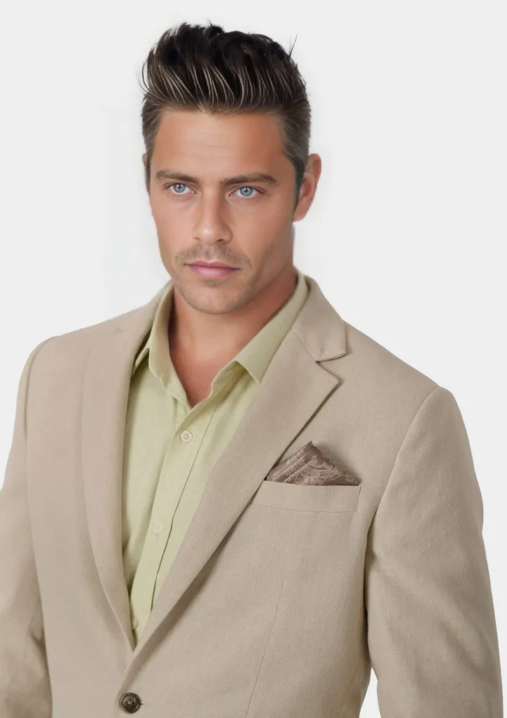 Astor Simply Taupe Linen Blend Suit