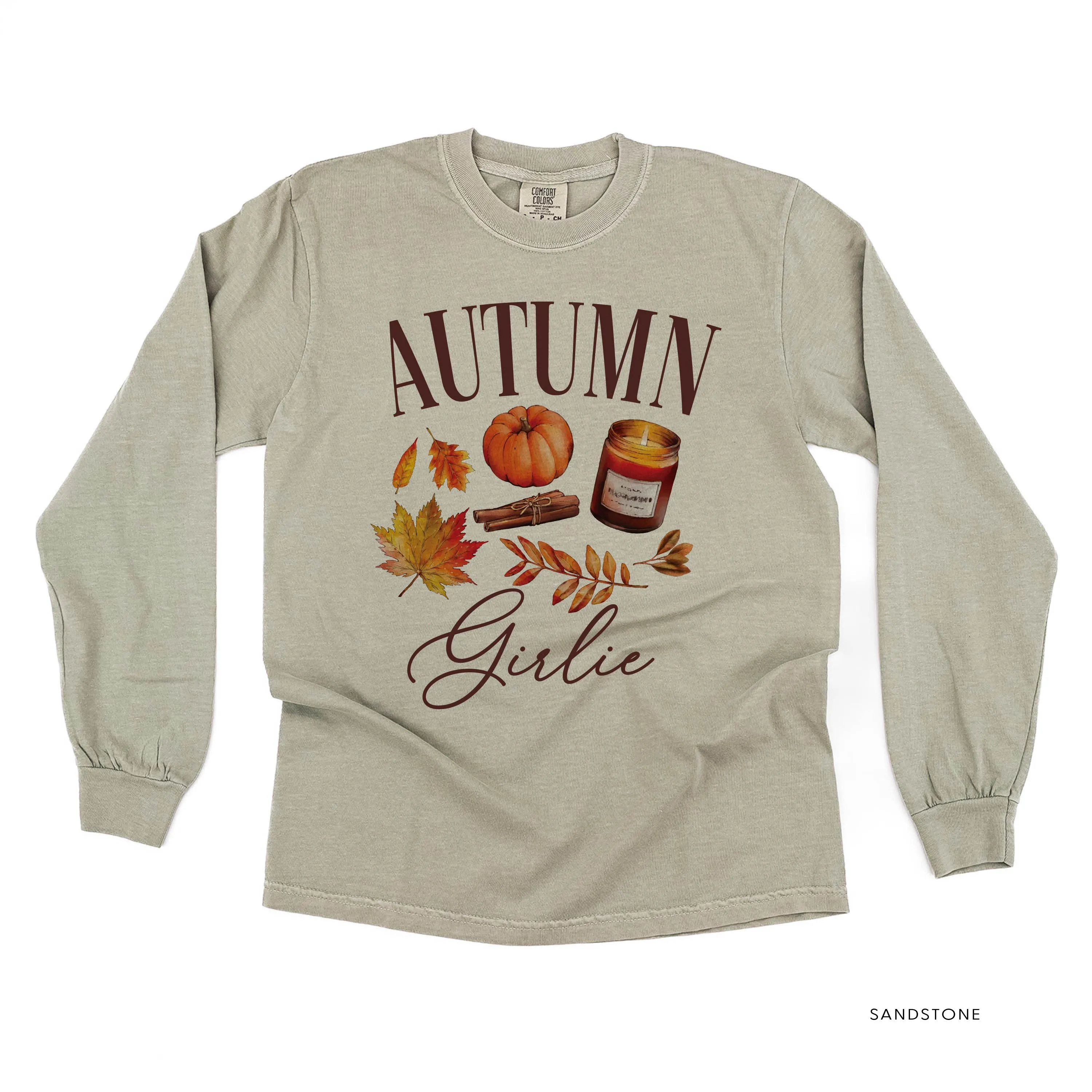 Autumn Girlie - LONG SLEEVE Comfort Colors Tee