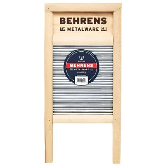 Behrens Galvanized Steel Scrub Surface Washboard