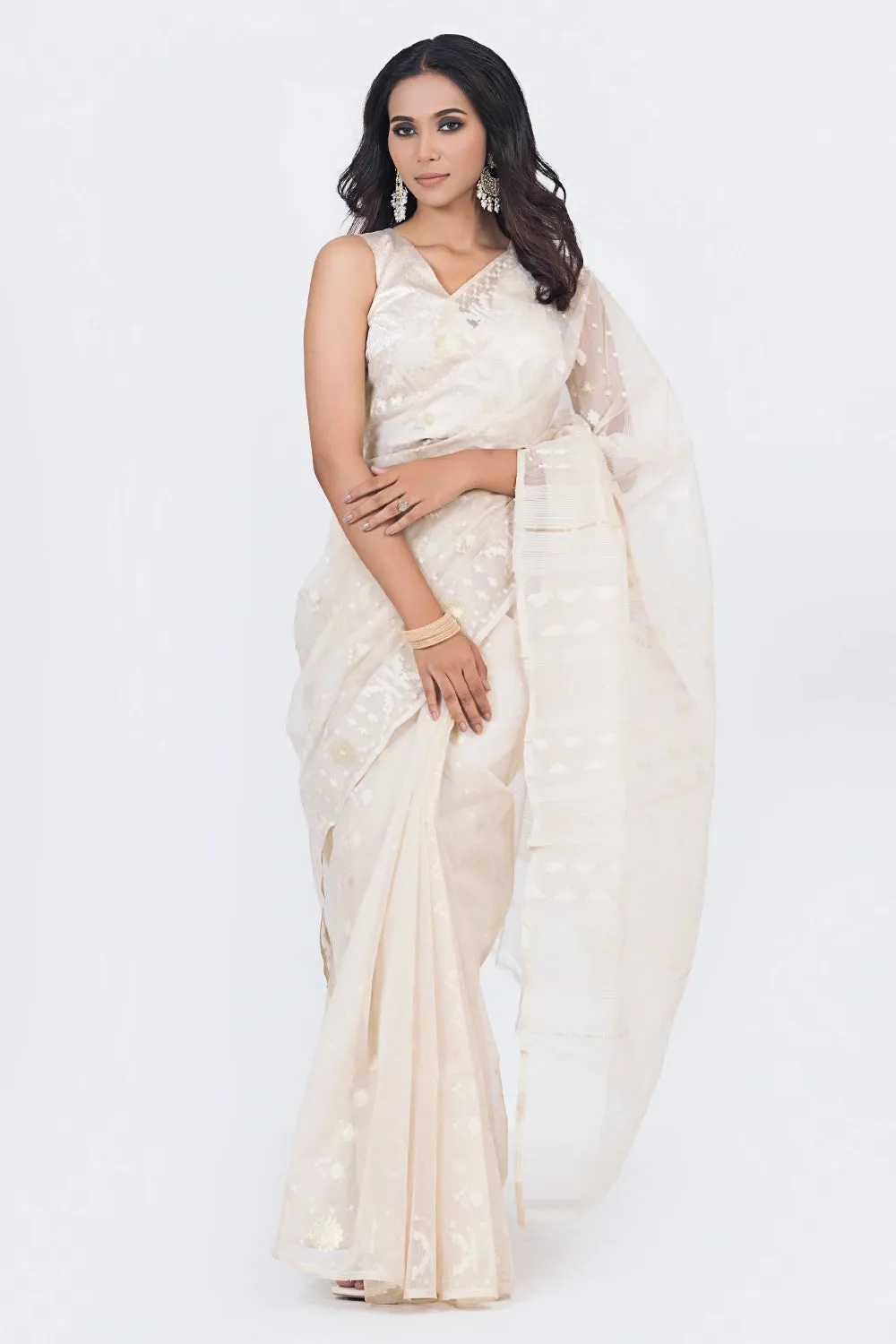 Belwari Jamdani Saree