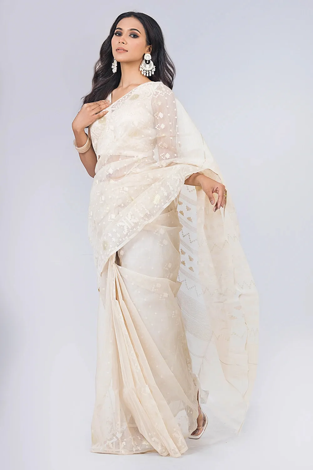 Belwari Jamdani Saree