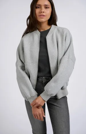 Bomber Jacket in Medium Grey