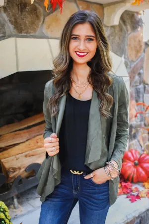 Brynn Faux Suede Blazer