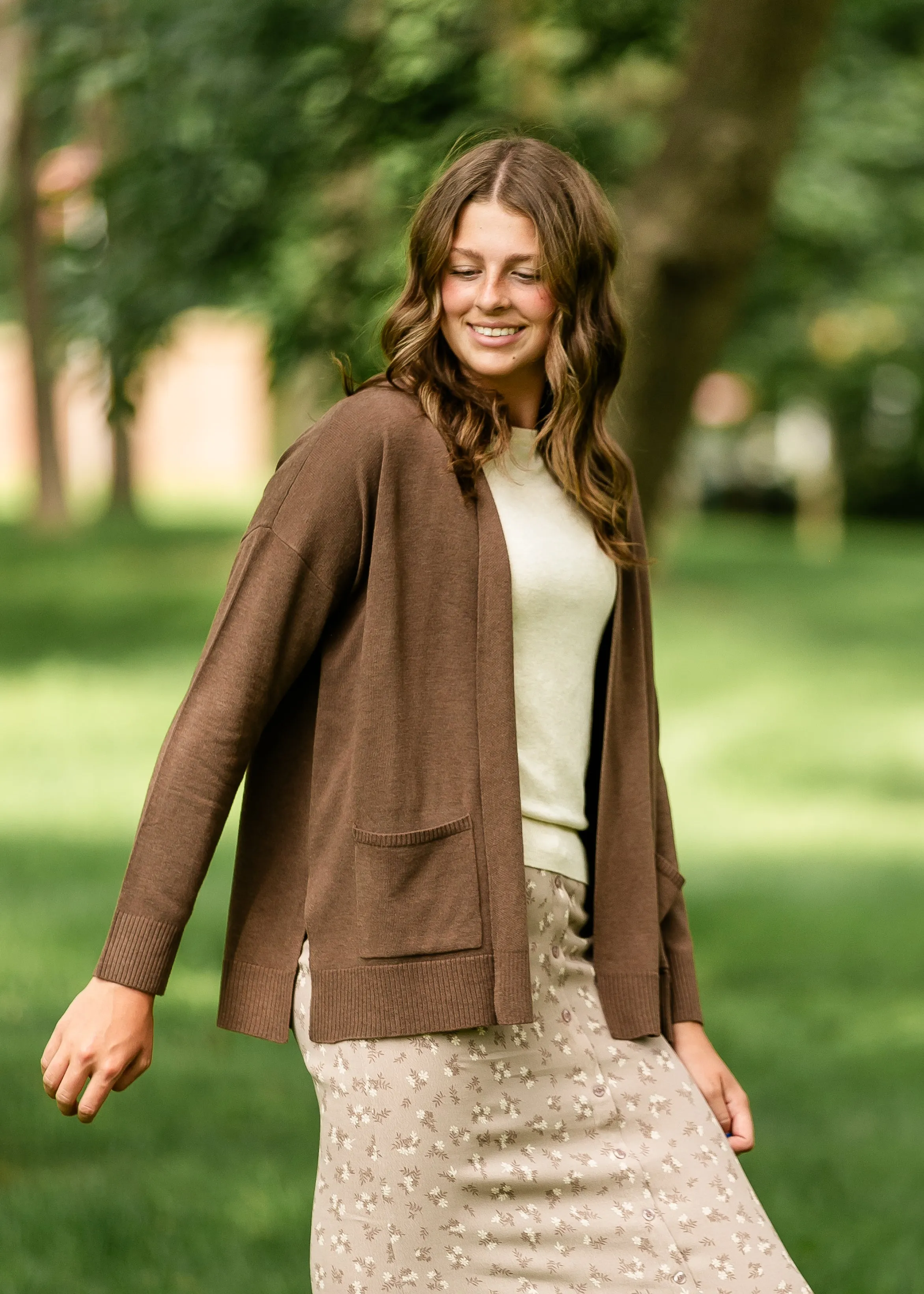 Caroline Open Front Knit Cardigan