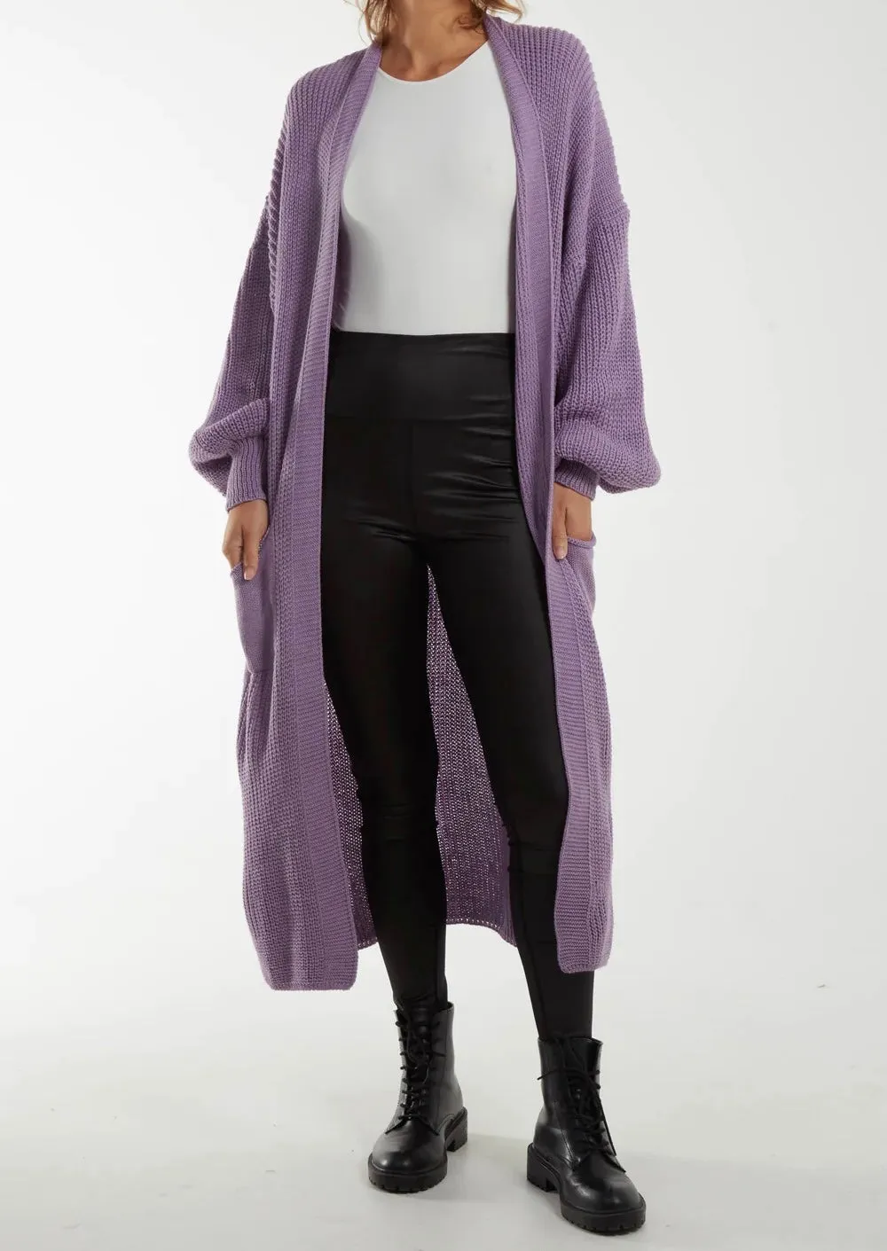 Chunky Knit Longline Cardigan (3 Colours)