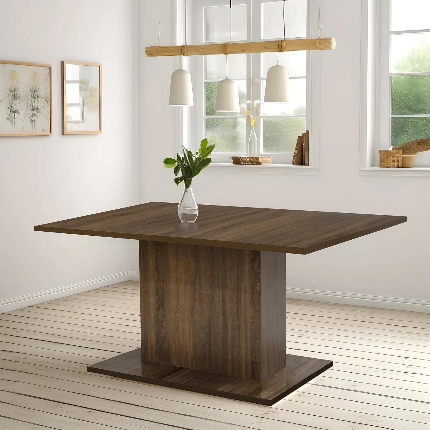 Cofoe Brown Dining Table - Spacious and Stylish