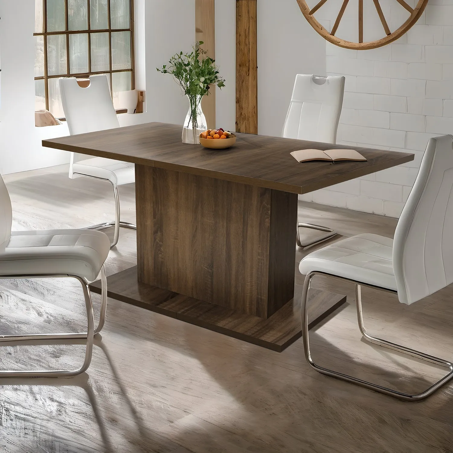 Cofoe Brown Dining Table - Spacious and Stylish