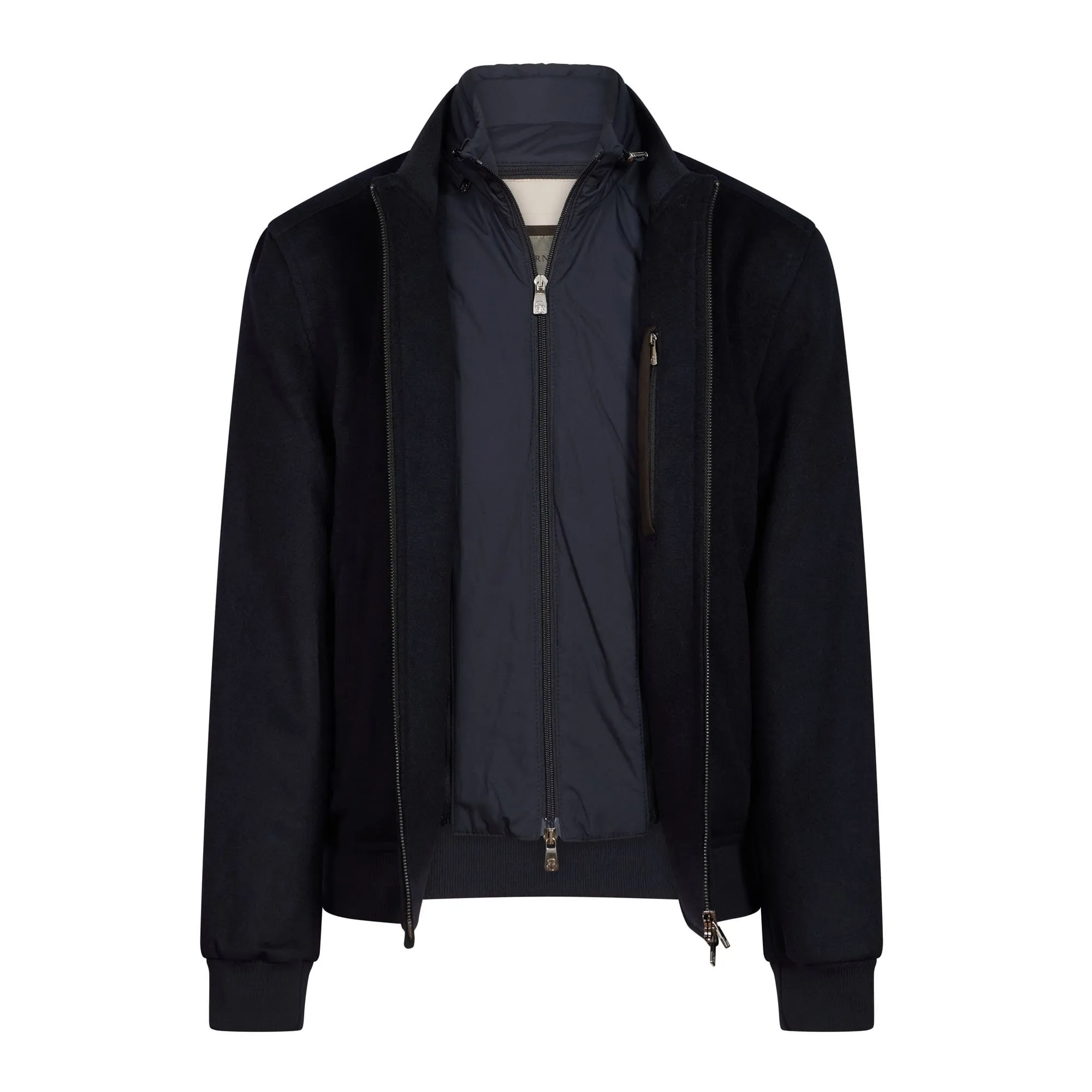 CORNELIANI Wool Bomber Jacket NAVY REG