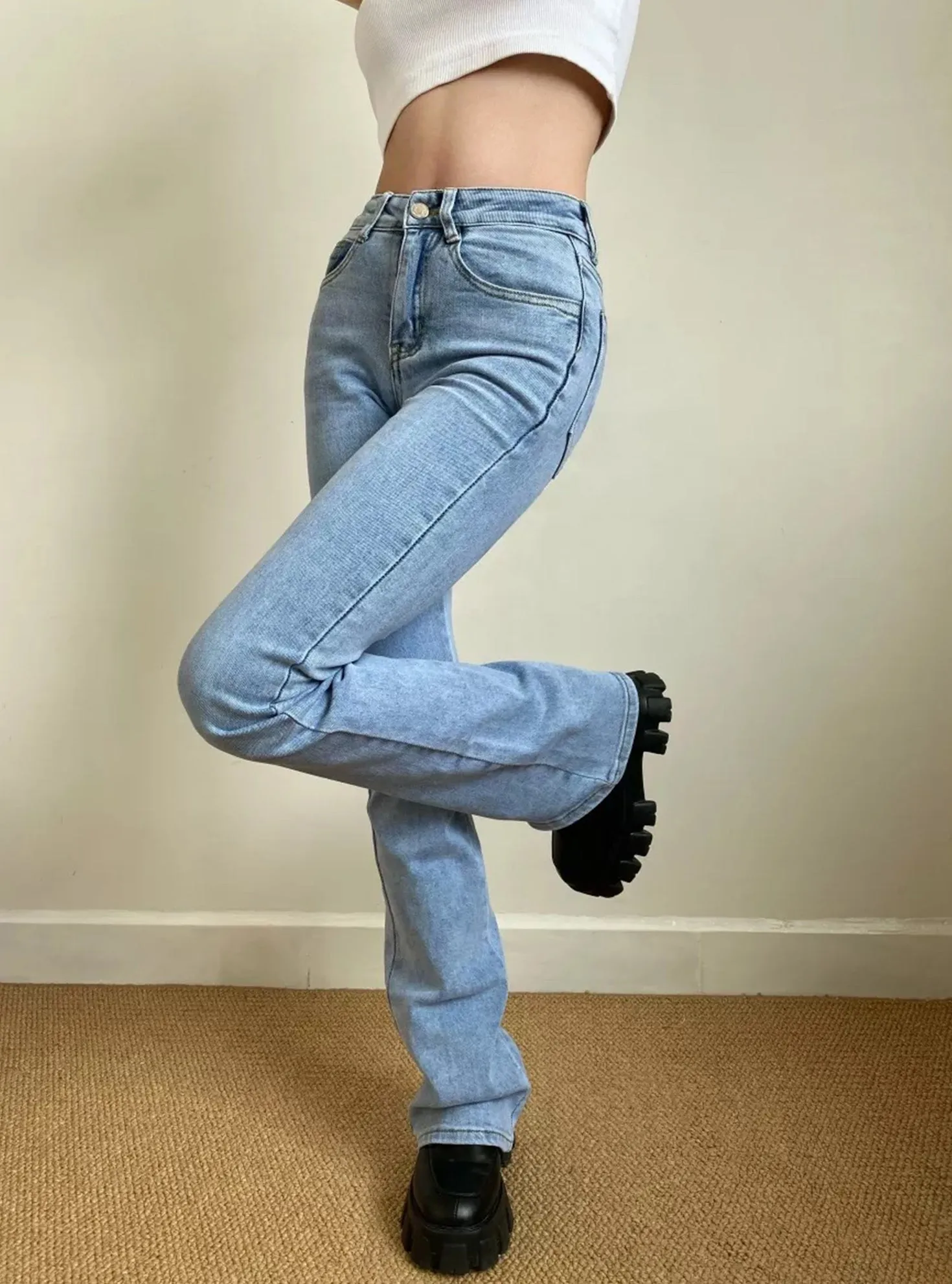 deanwangkt - Risa Flare Denim Jeans