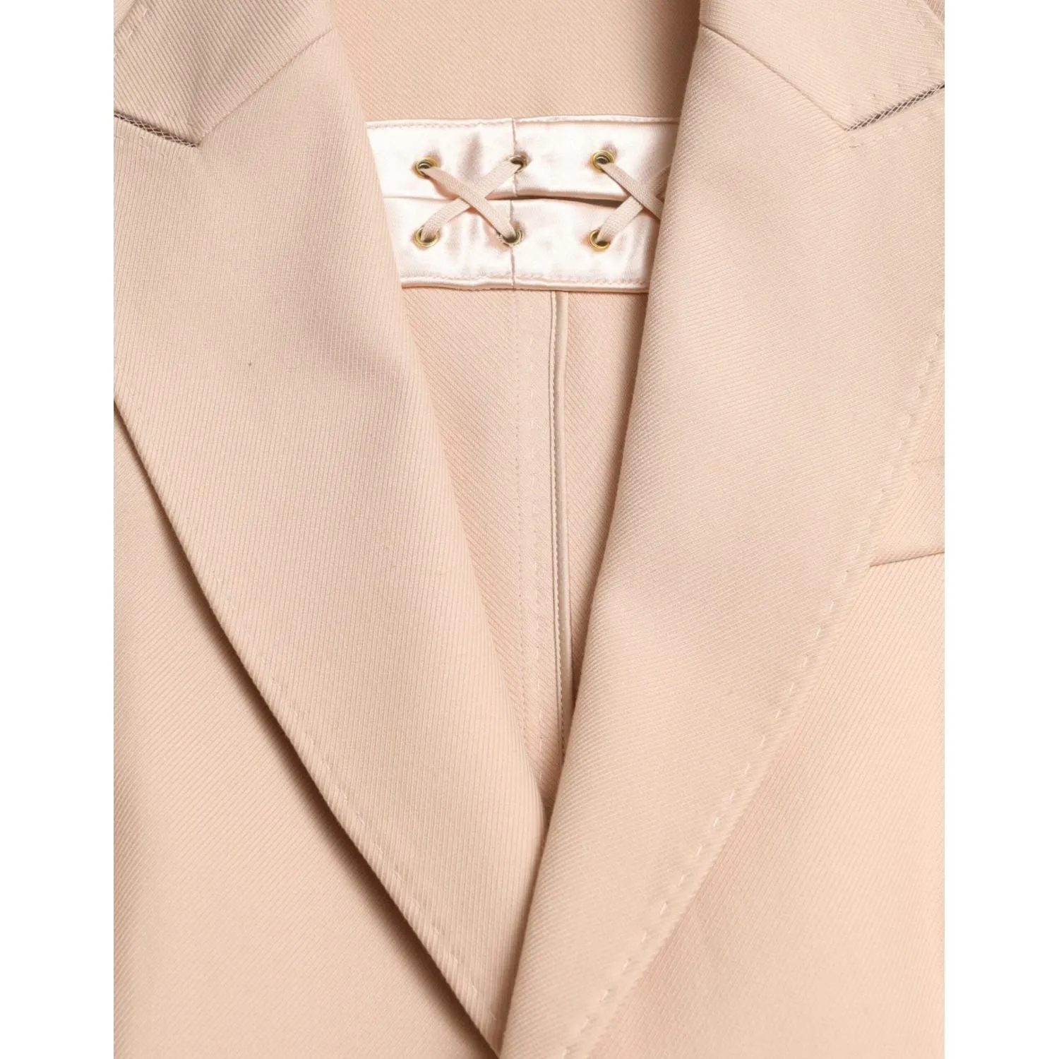 Dolce & Gabbana Elegant Beige Single-Breasted Trench Coat