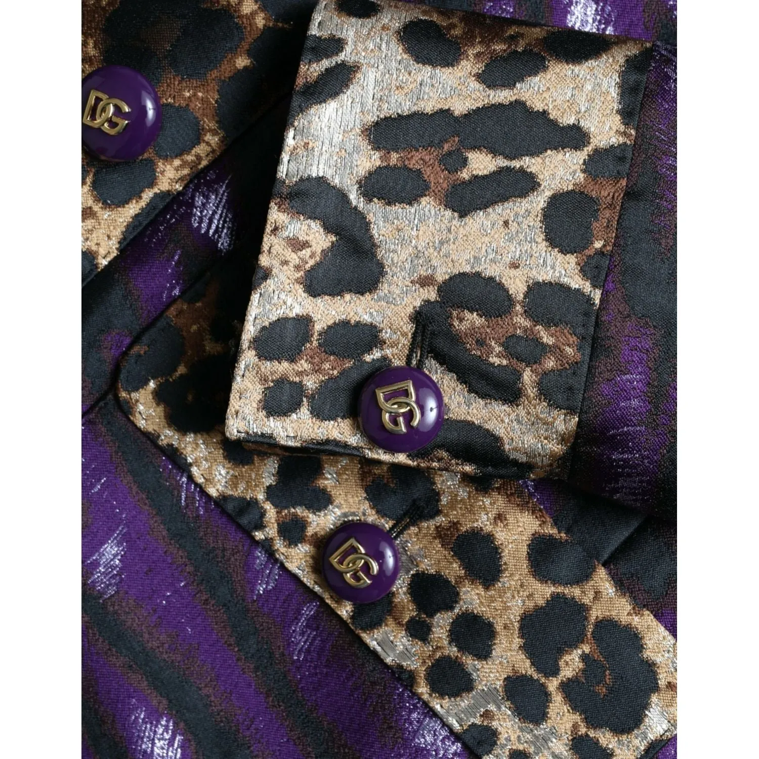 Dolce & Gabbana Exquisite Jacquard Trench With Tiger Motif