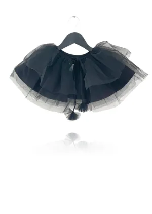 DOLLY TULLE CAPE  black