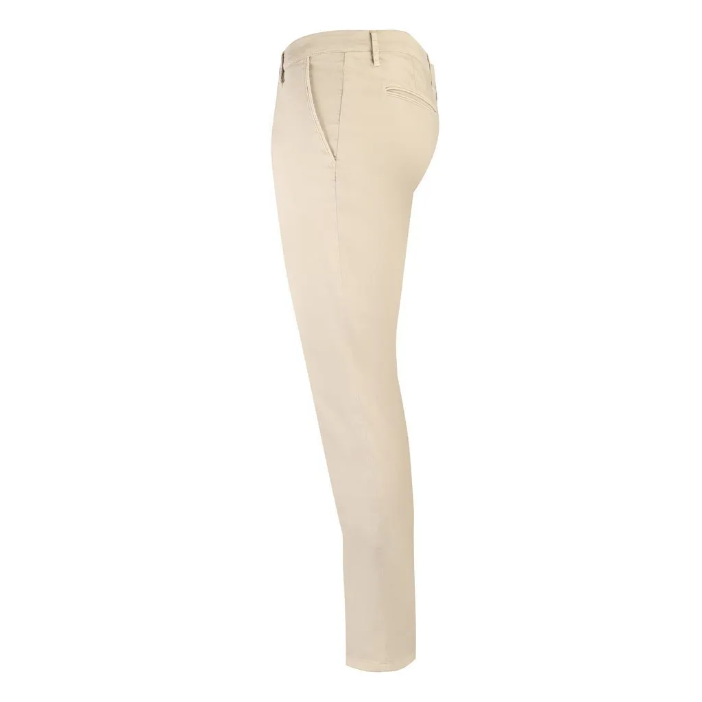 FRADI Satin Cotton Stretch Chino BEIGE REG