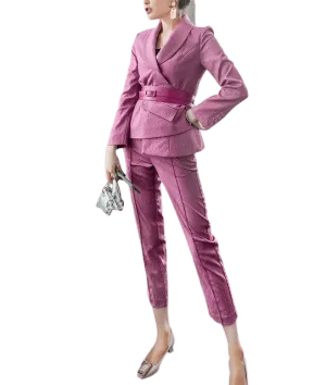 Irregular Blazer Women Pantsuit