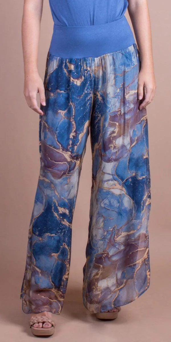 Jasmin Marble Slit Pant