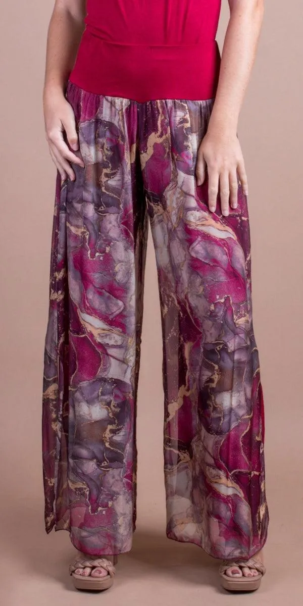 Jasmin Marble Slit Pant