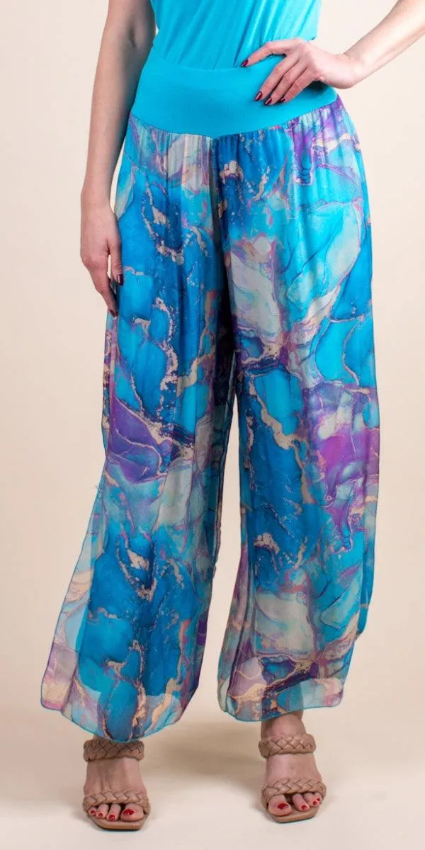 Jasmin Marble Slit Pant