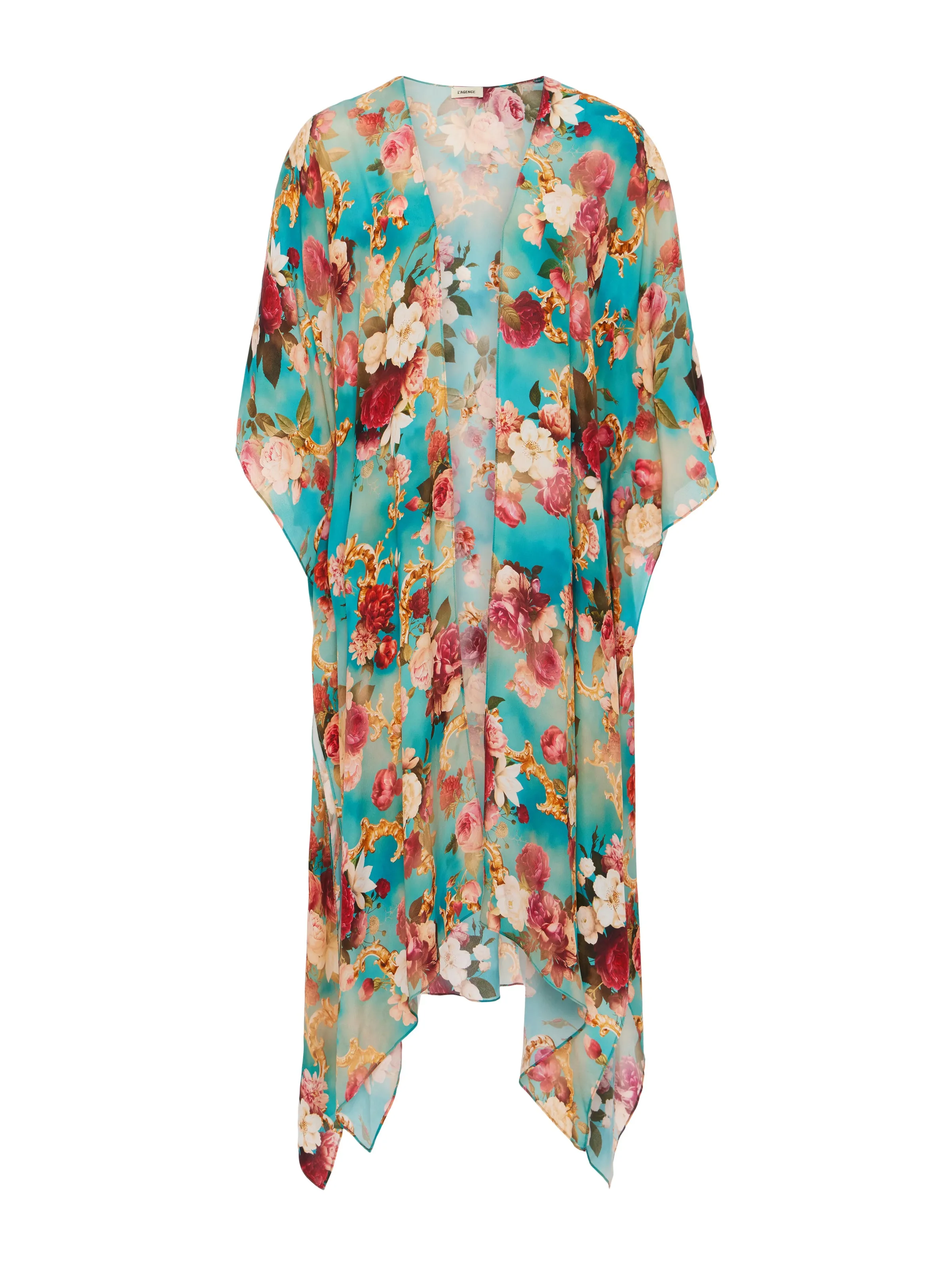 Kara Silk-Blend Kimono Cover-up