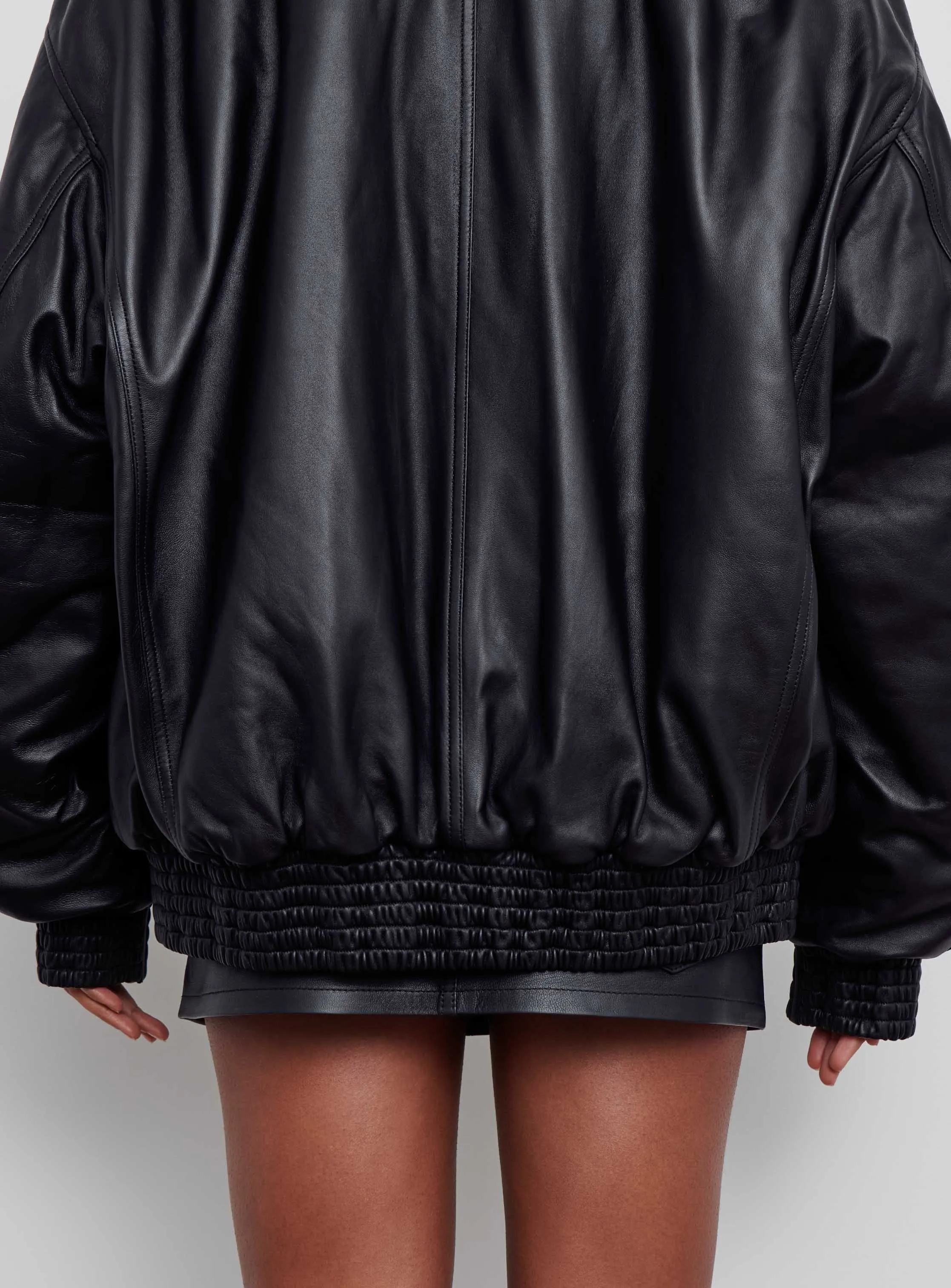 Leather Bomber Jacket