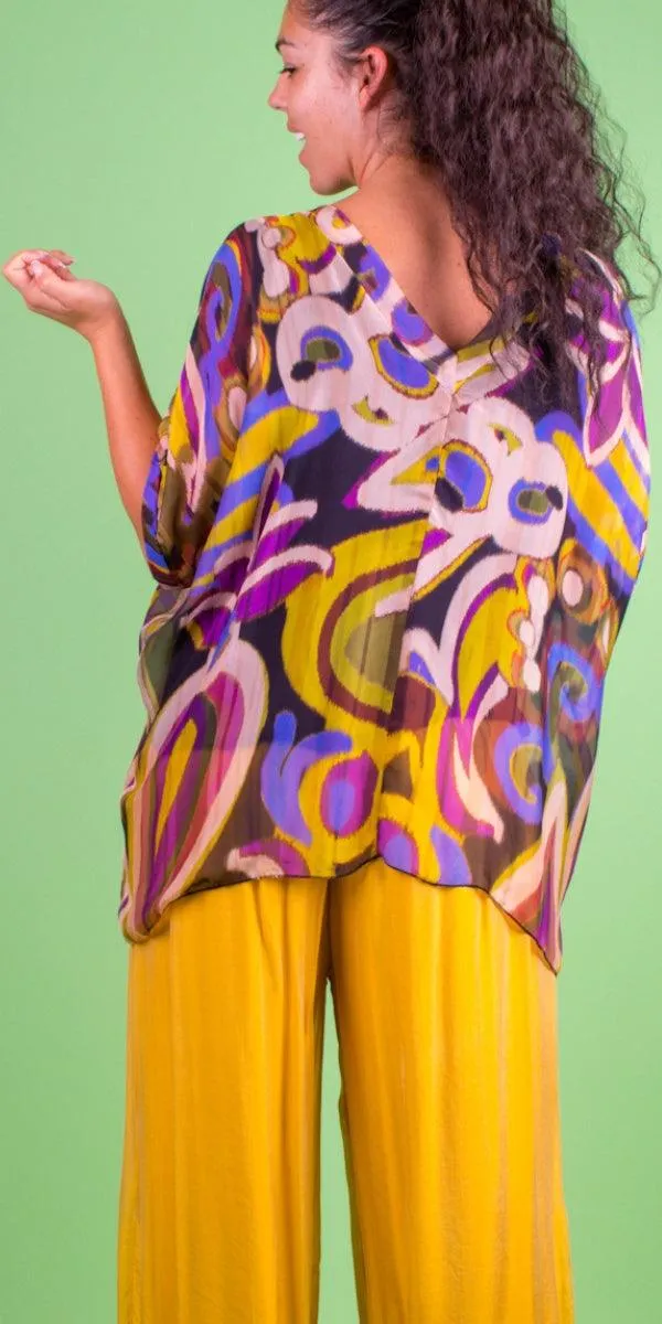 Lizane Swirl Print Blouse