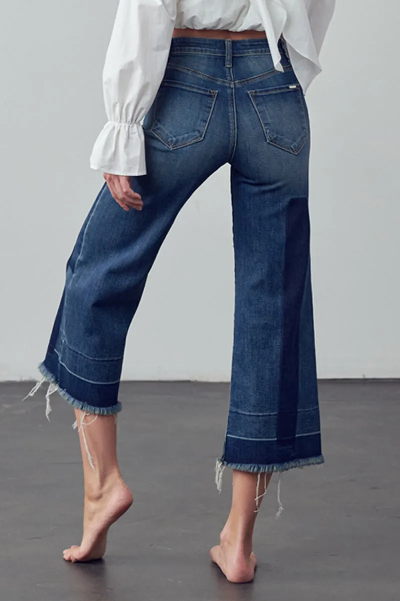 Lori Mid-Rise Crop Flare Jeans