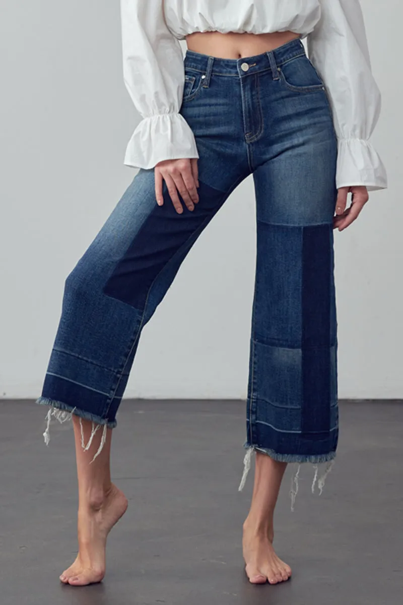 Lori Mid-Rise Crop Flare Jeans