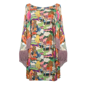 MASON by MASON'S DAUGHTER Kathleen Dress, Printed Crepe de Chin