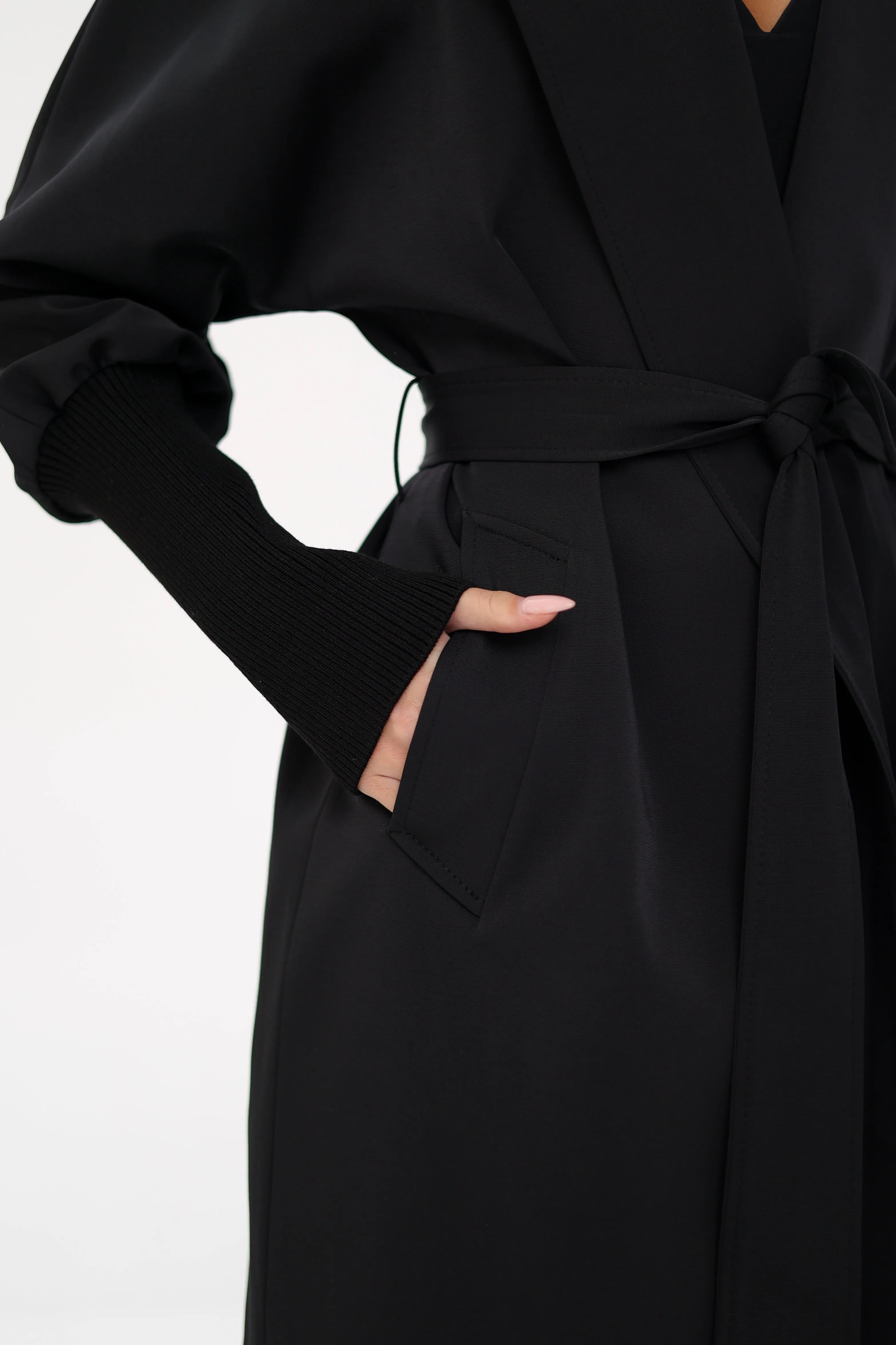 Miru Trench Coat in Black