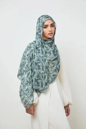 MY062   Hijab - Forest Mist  hijab  hijab/tudung  printed hijab  printed scarf  printed sacrf