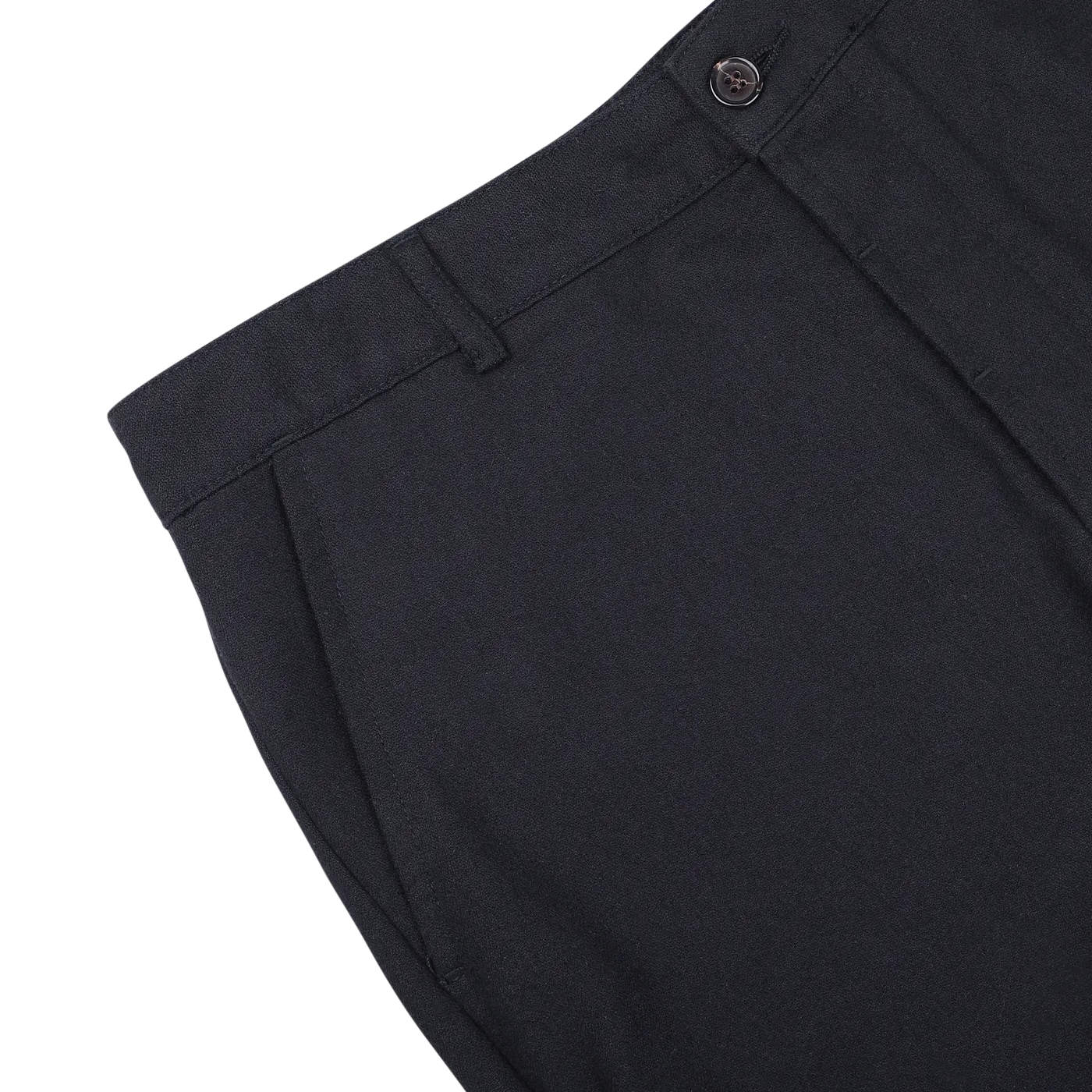 Navy Blue Upcycled Tweed Military Chinos