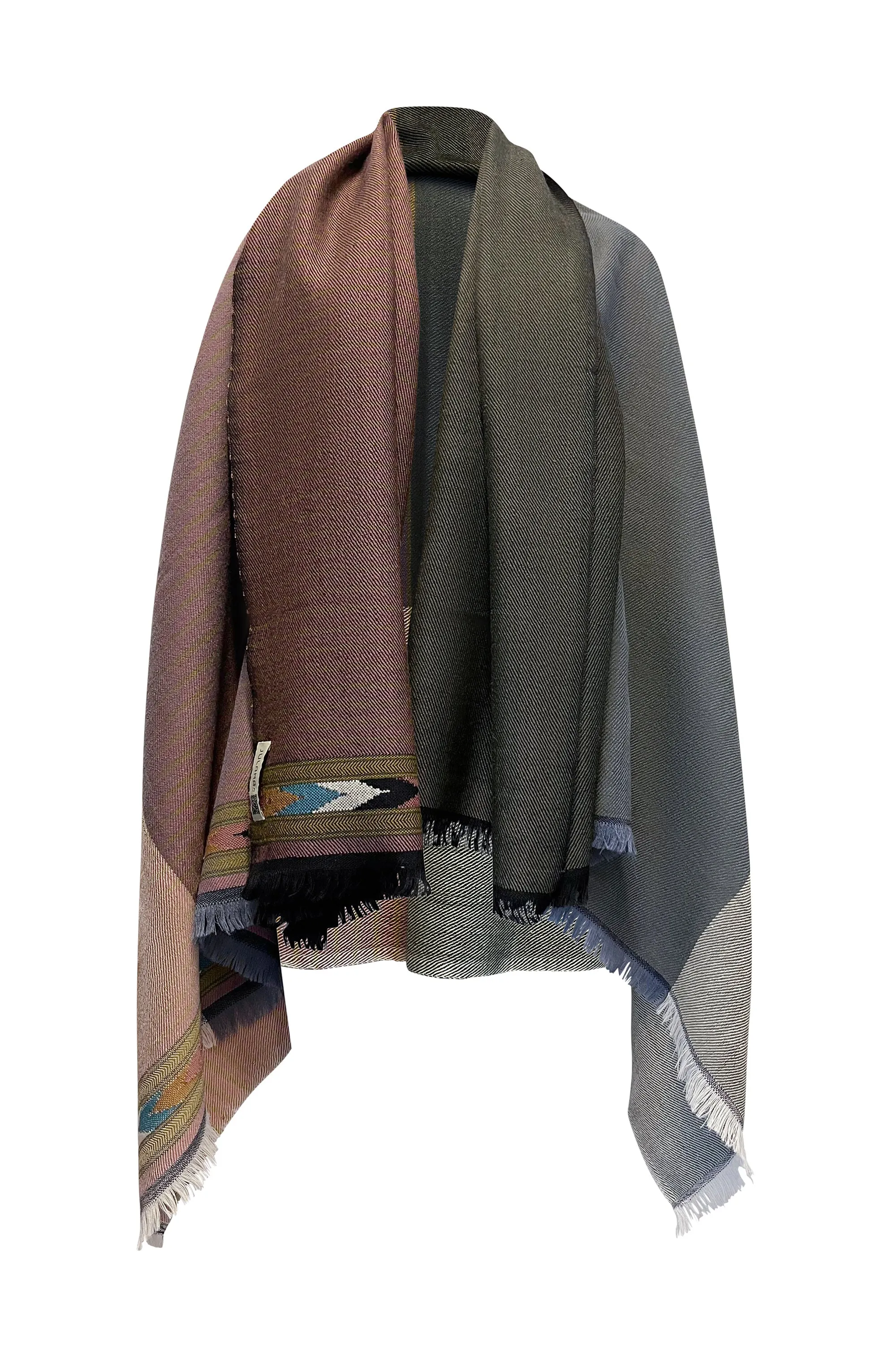 NEW! JULAHAS  Light Wool Cape Fusion Dusty Pink