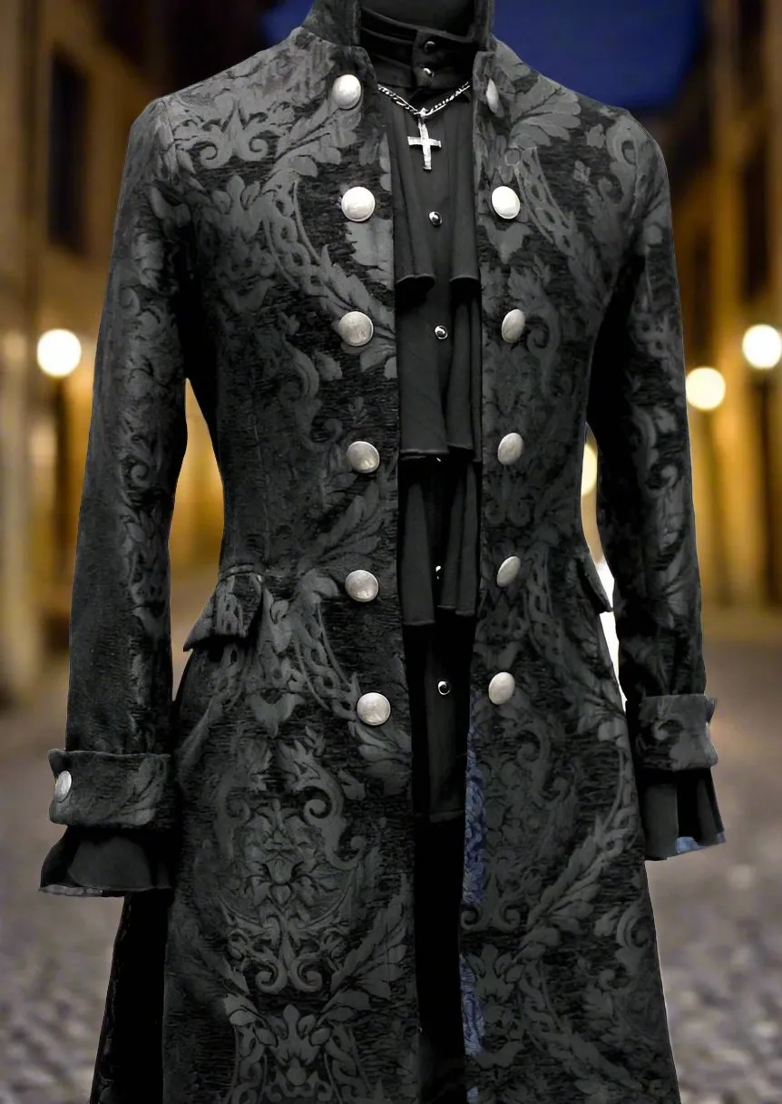 ORDER OF THE DRAGON COAT - BLACK TAPESTRY