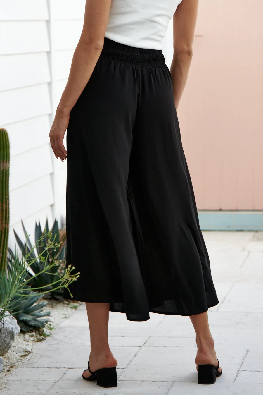 Paris Black Culottes Pants