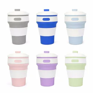 Portable Collapsible Stylish Silicone Folding Retractable Mug