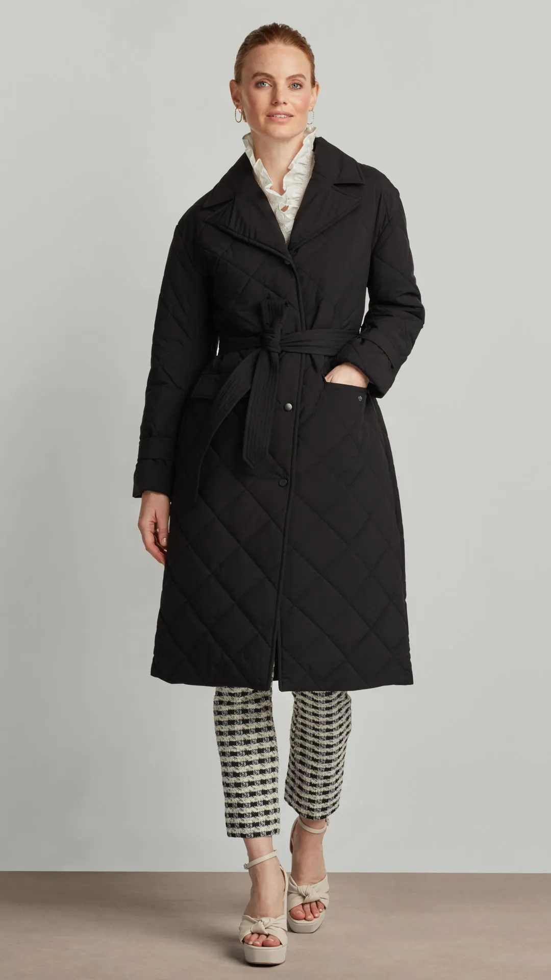 QUILTED TRENCH COAT