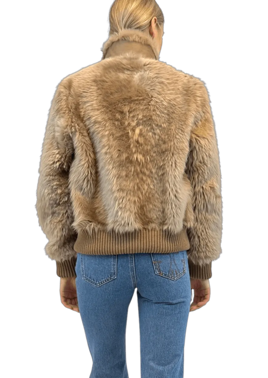 SHEARLING BOMBER JACKET