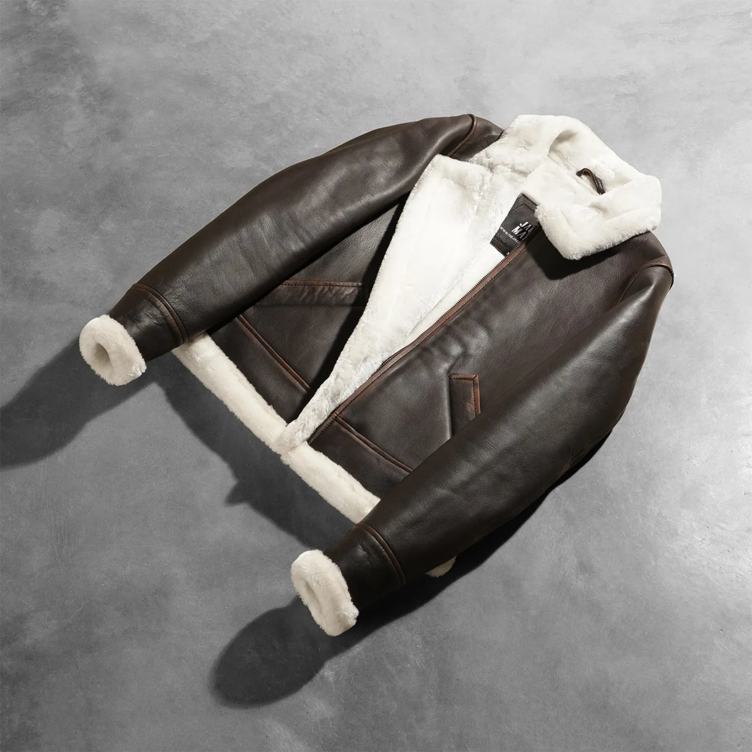 Sherilyn B-3 Brown Leather Bomber Jacket