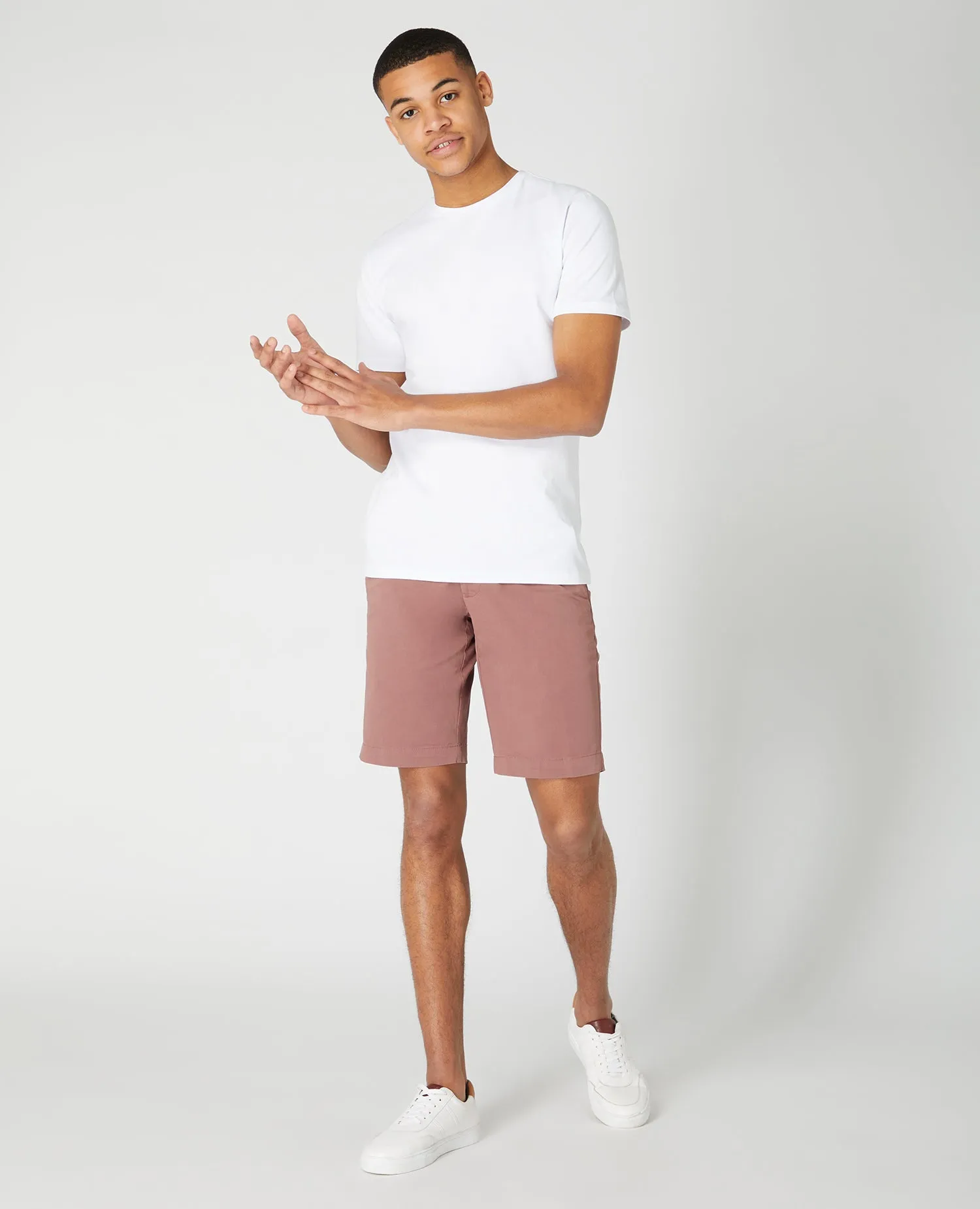 Slim Fit Cotton Stretch Chino Shorts