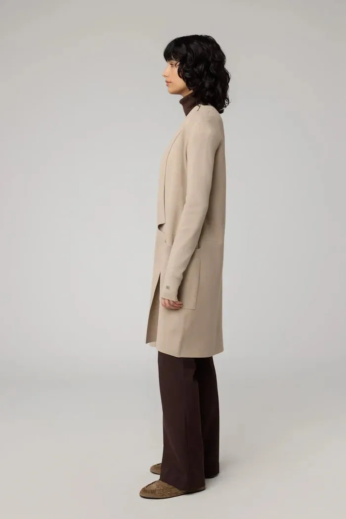 SOIA&KYO BENELA - Mid-Thigh-length Sustainable Coatigan With Lapels