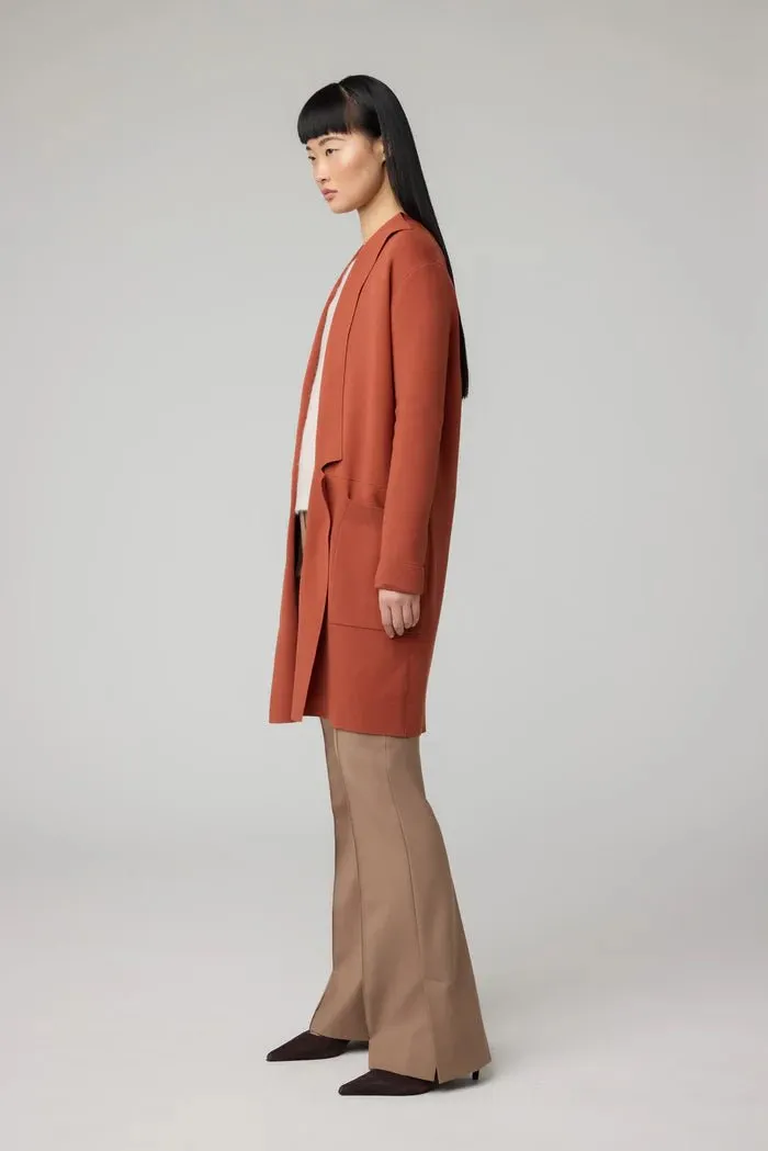 SOIA&KYO BENELA - Mid-Thigh-length Sustainable Coatigan With Lapels