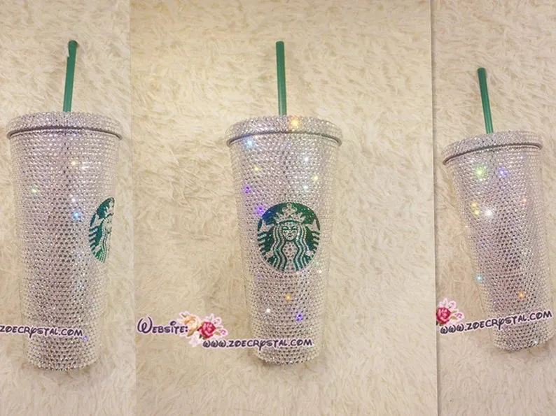 Stylish BLING Crystallized STARBUCKS Cold Cup