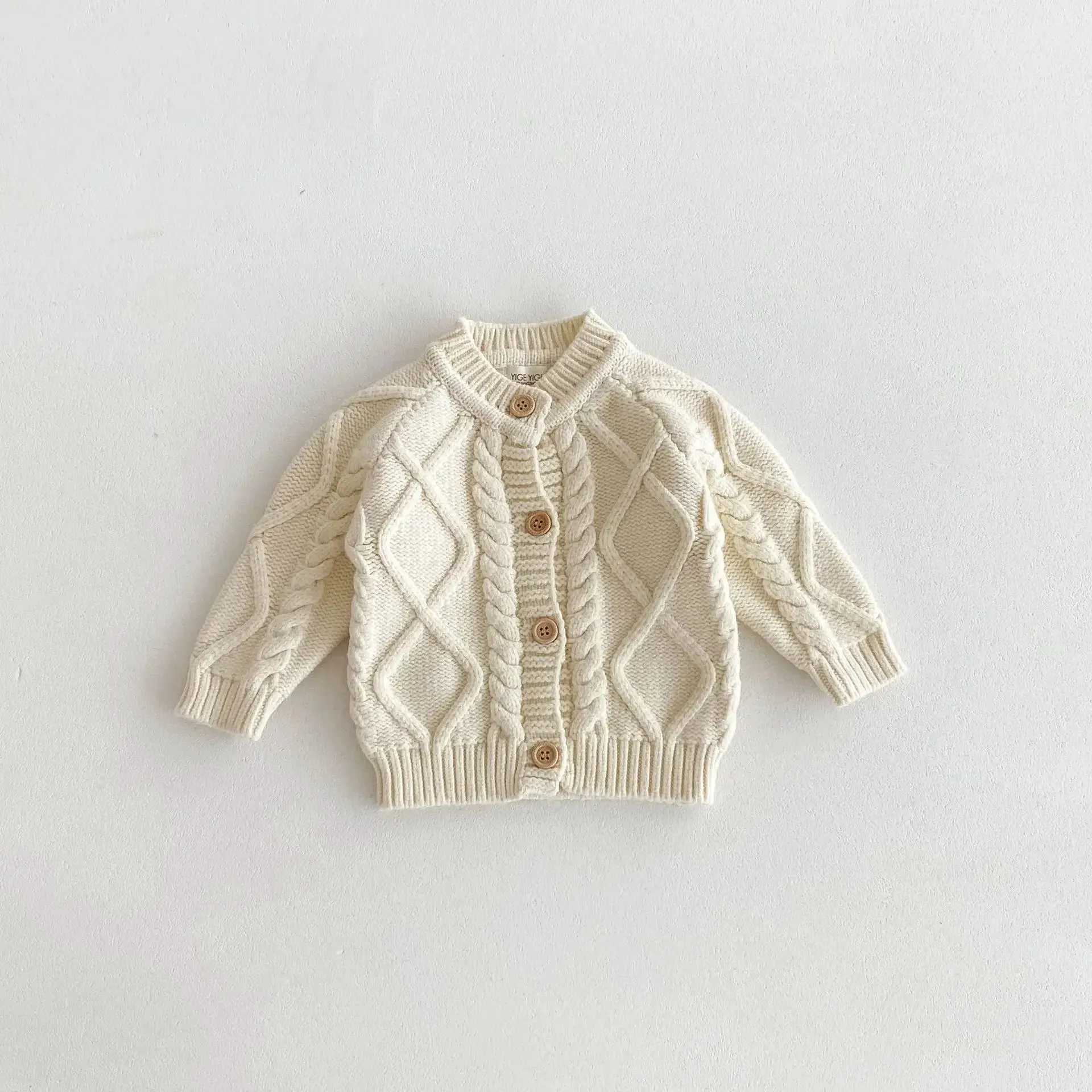 Thick Cable Knit Cardigan