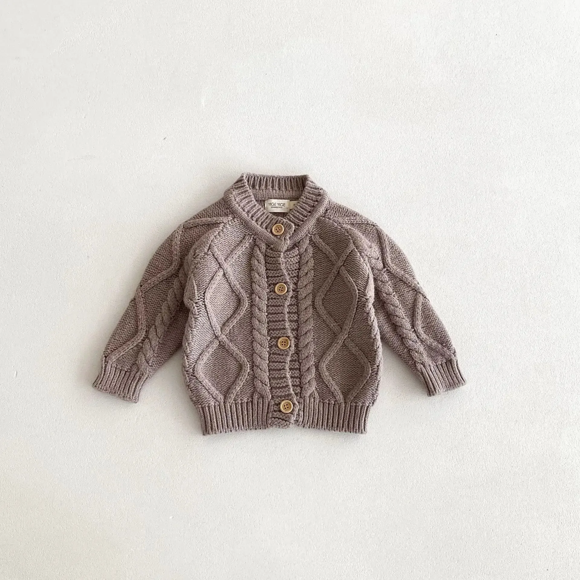 Thick Cable Knit Cardigan