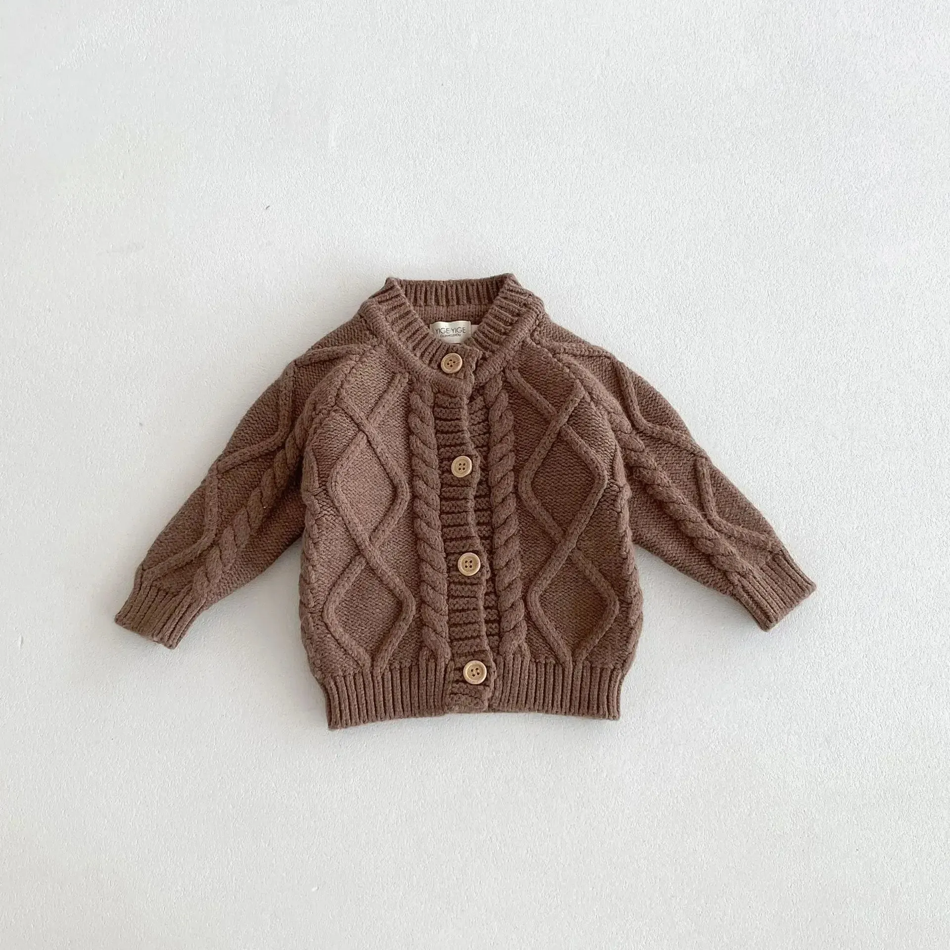 Thick Cable Knit Cardigan