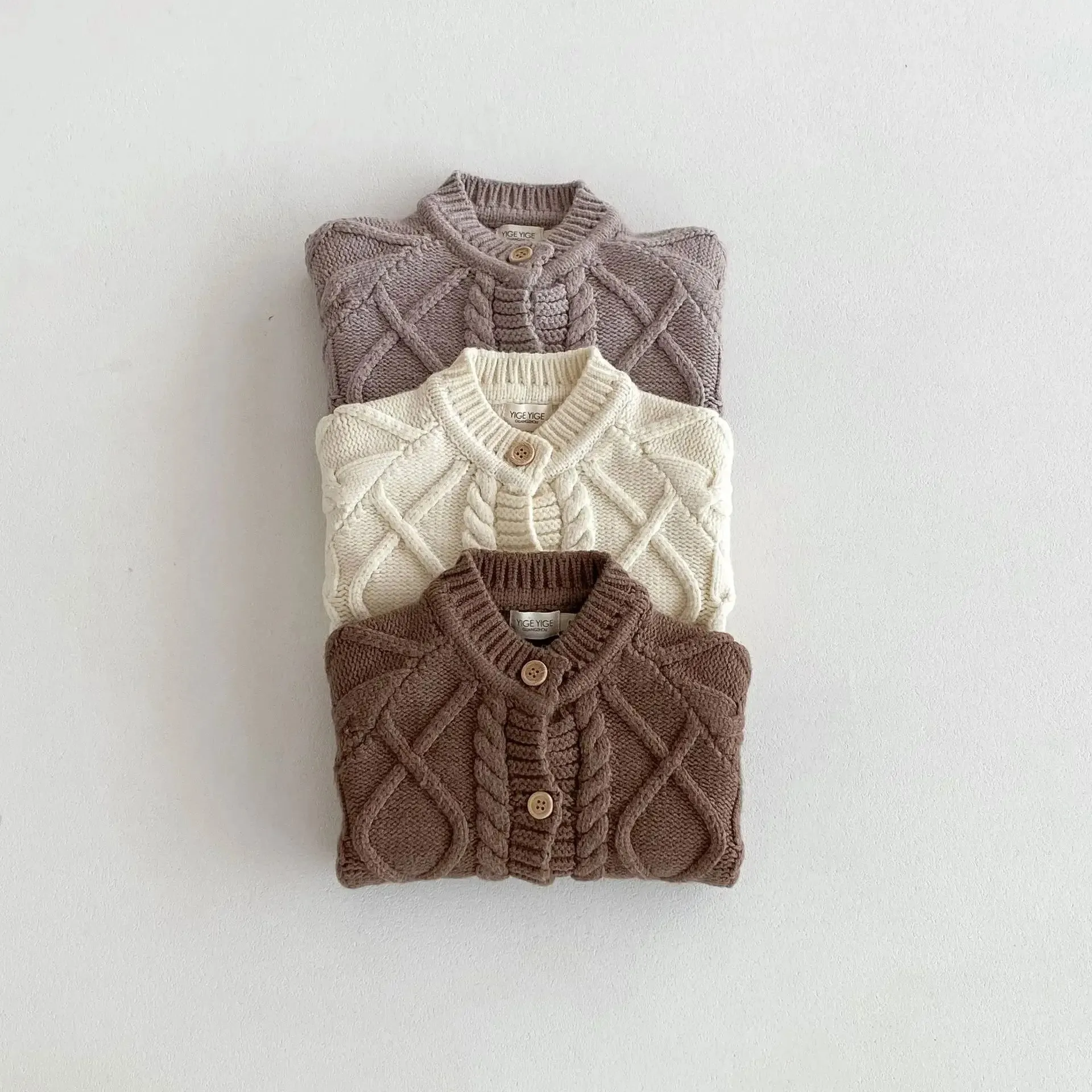 Thick Cable Knit Cardigan