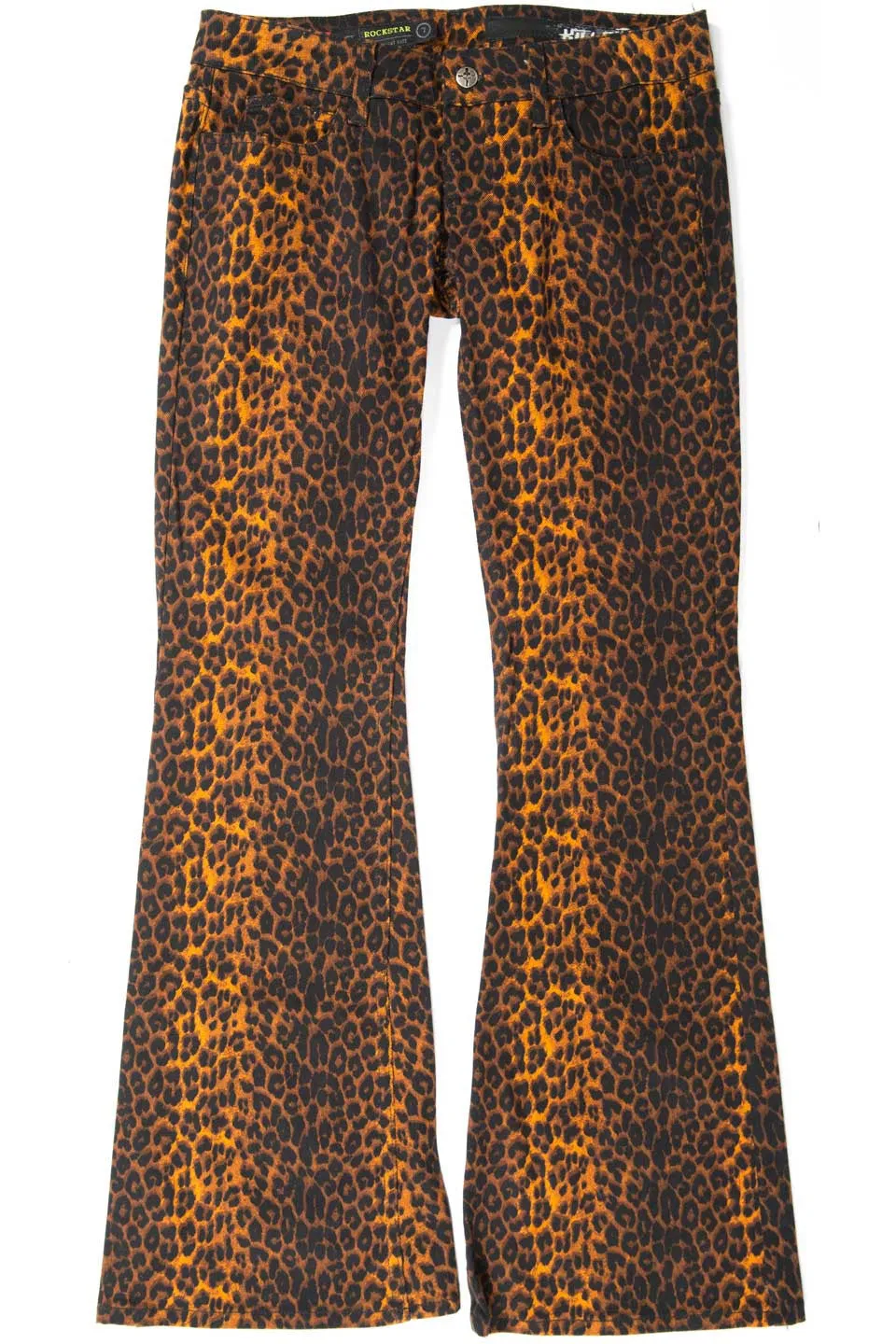 Vintage Leopard Boot Cut Jeans