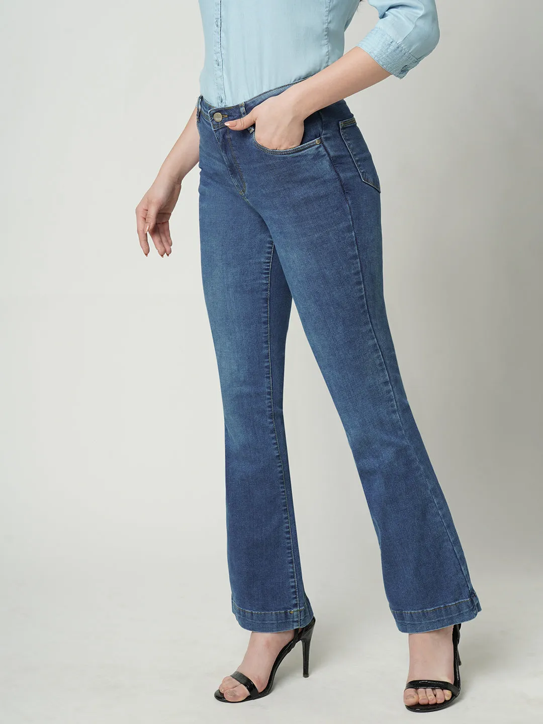 Women High-Rise Flare Jeans